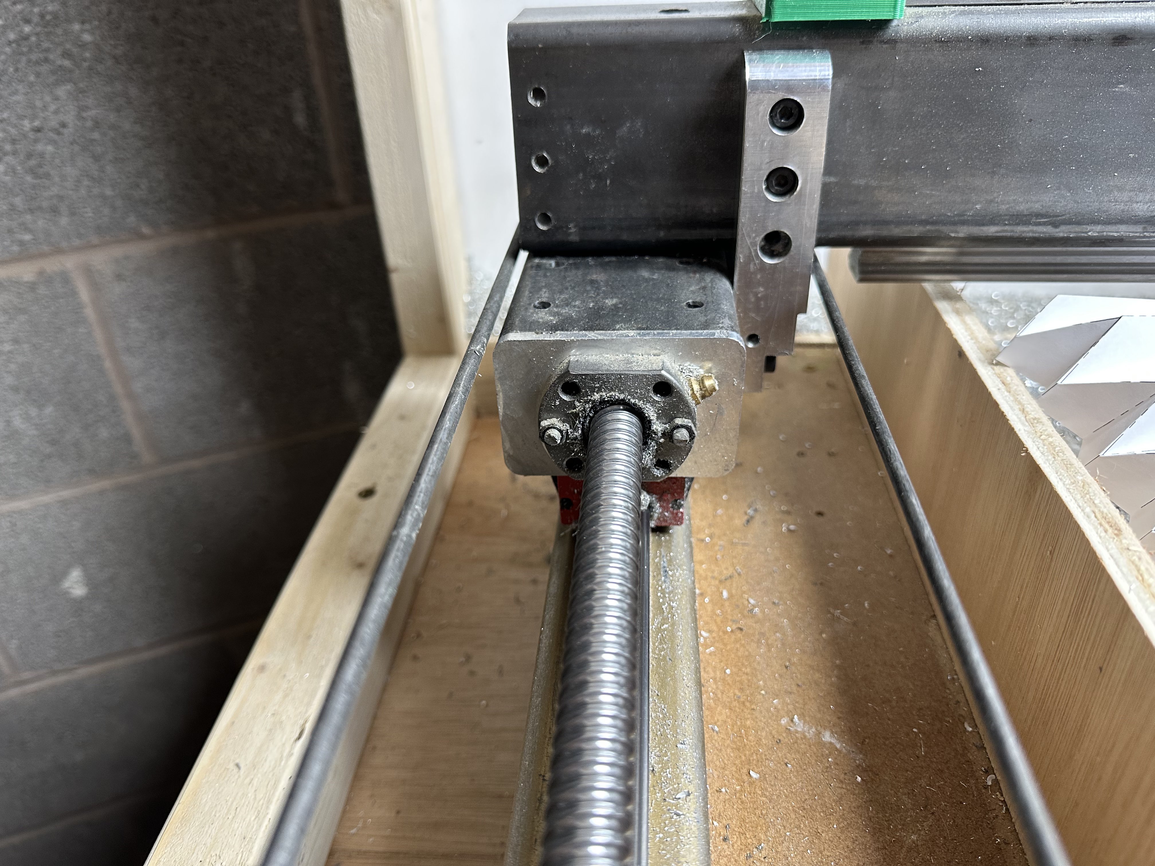 Picture of support rails for DIY bellows