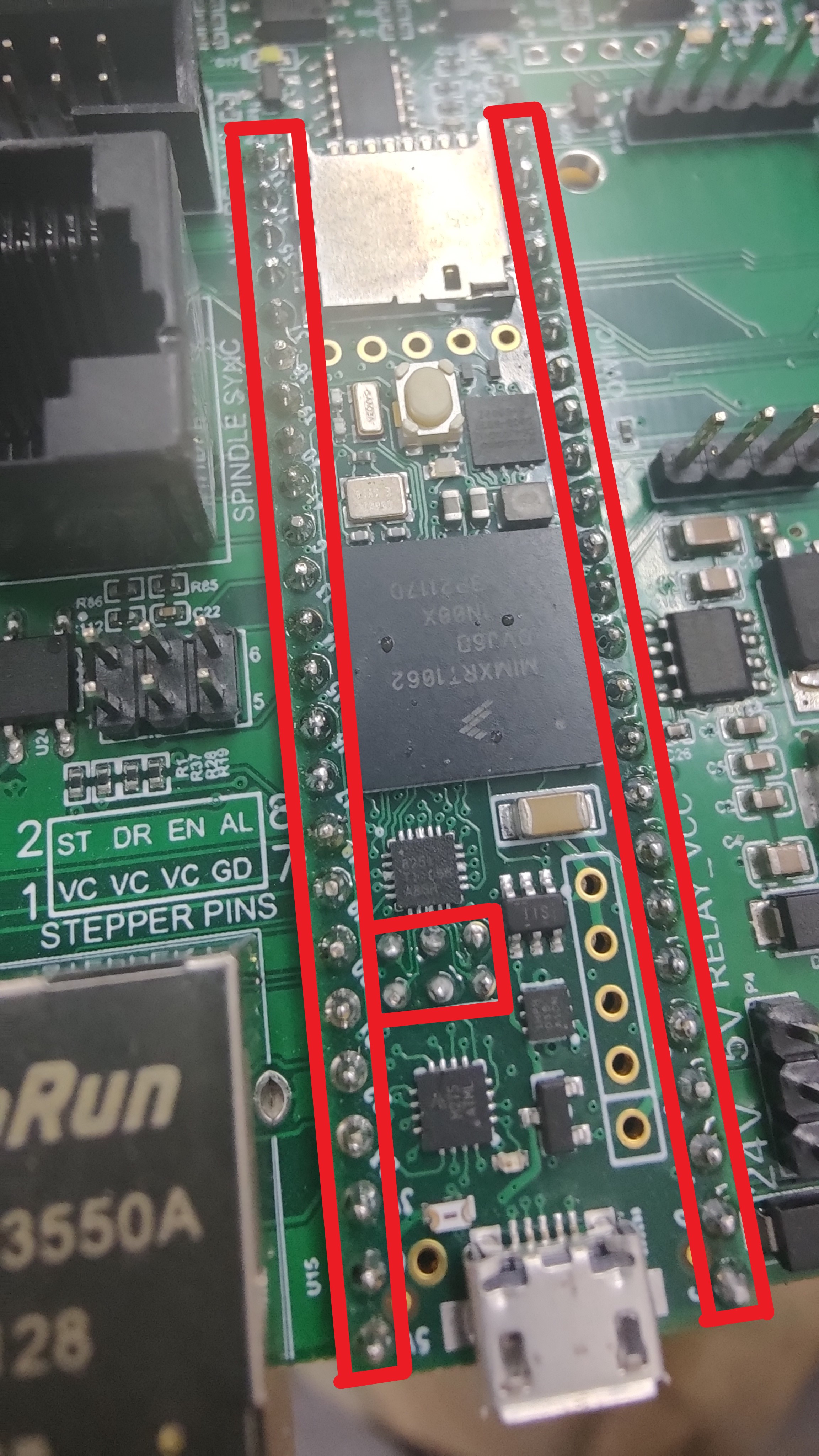 click here, to see which pins to solder on the teensy